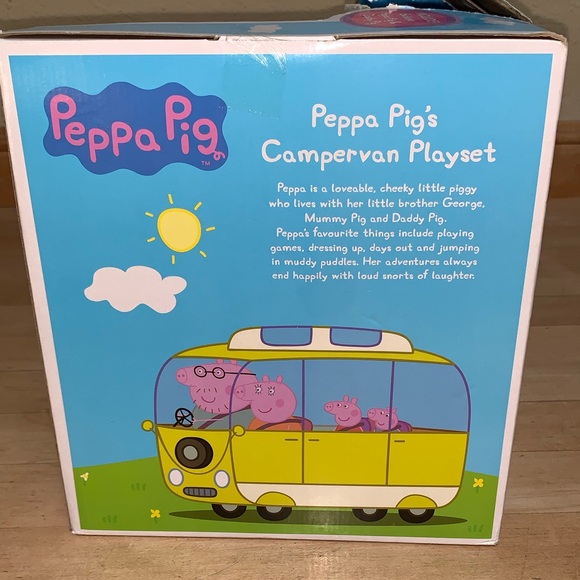 Peppa Pig Campervan camping camper van camp Playset Daddy Pig figurine toy set - Picture 5 of 5